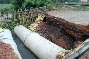 হঠাৎ করেই ভেঙে পড়ল বেলুনিয়ার ব্রিজ