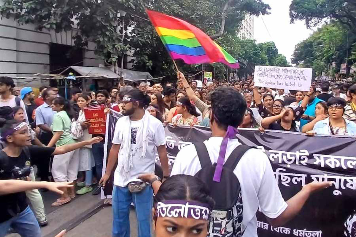 রবিবারেও রাজপথ মুখর হল আরজি কর কাণ্ডের প্রতিবাদে