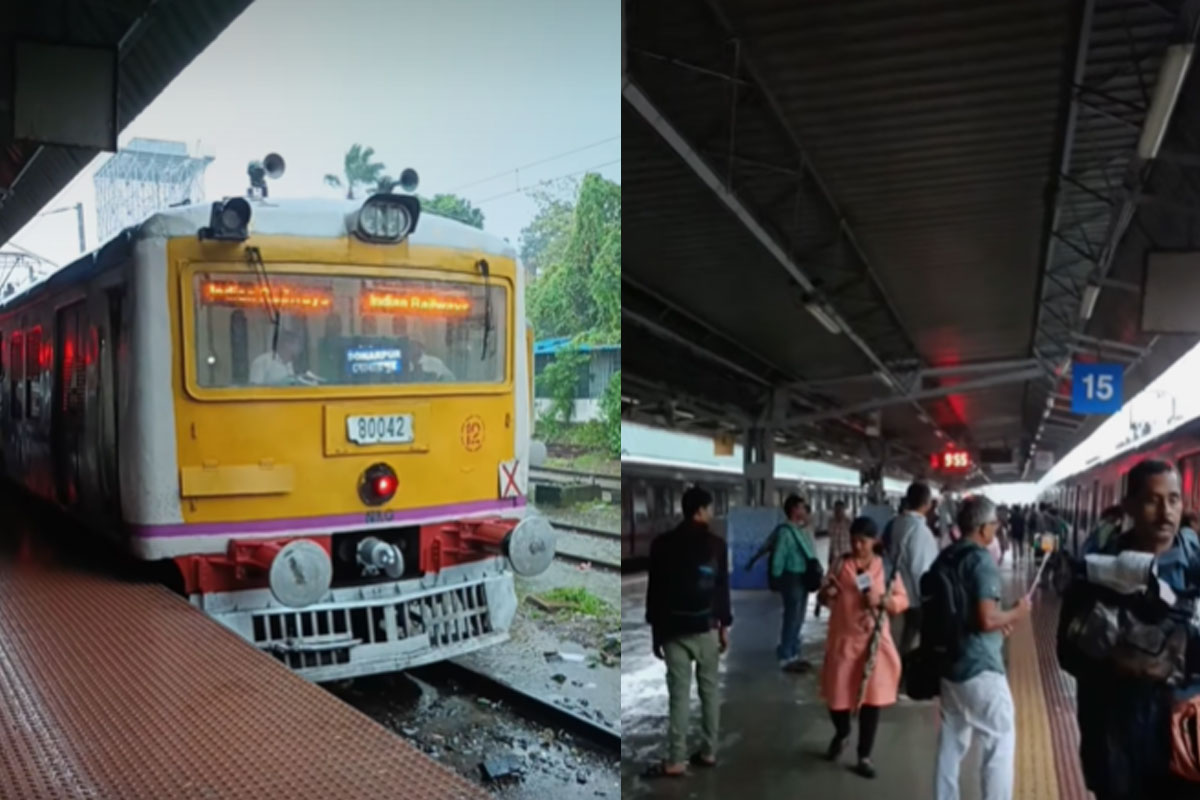 দানা-আতঙ্ক কাটিয়ে শিয়ালদহ দক্ষিণ শাখায় শুরু ট্রেন চলাচল