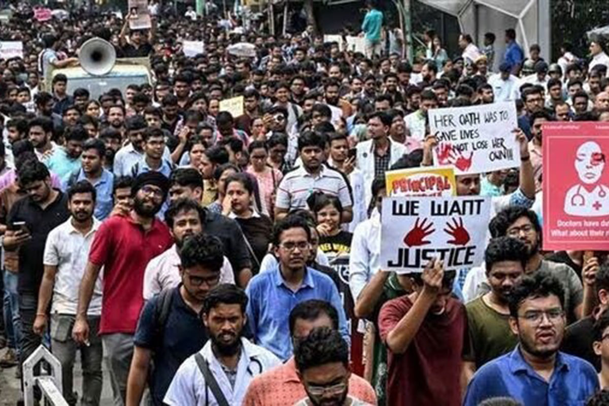 সোদপুর থেকে ধর্মতলা পর্যন্ত হলো ‘ন্যায়বিচার যাত্রা’